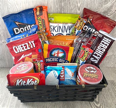 Snack Basket Gift Basket of Snacks Large Snack Basket - Etsy