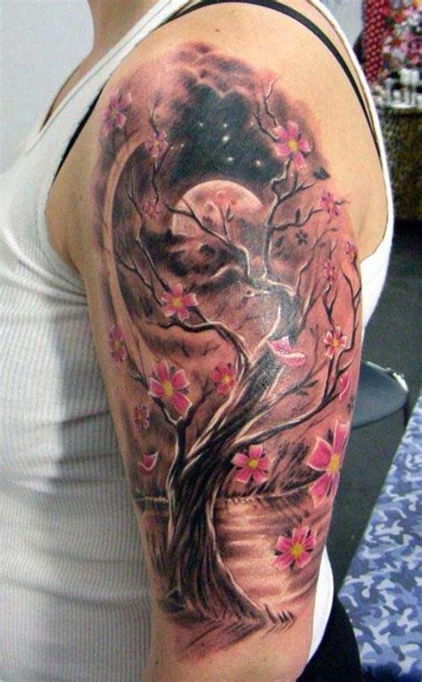 Traditional japanese tree tattoo on bycep #tattoosmensarms | Picture tattoos, Tree tattoo ...