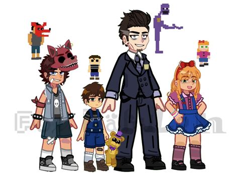 FNAF Family Afton 🤯👌 my gacha club fnaf 😉 | Fnaf freddy, Fnaf characters, Fnaf