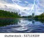 Lightning Dancing Across Sky Free Stock Photo - Public Domain Pictures
