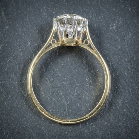 Antique Victorian Diamond Engagement Ring 18ct Gold Circa 1900 ...