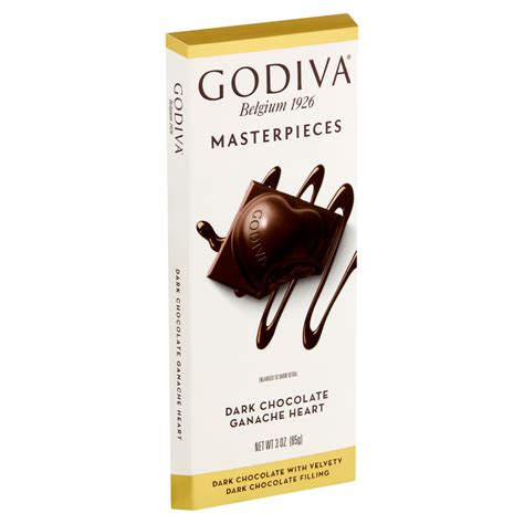 Godiva Masterpieces Ganache Heart Dark Chocolate, 3 oz - Walmart.com