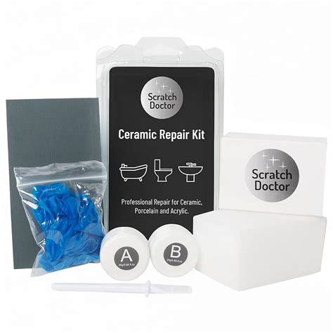 Scratch Doctor White Ceramic Repair Kit Fill Chips, Cracks, Holes on ...