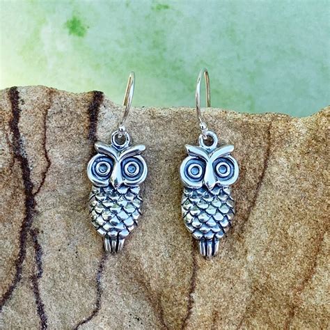 Sterling Owl Dangle Earrings - GLE-Good Living Essentials