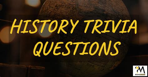 World history trivia questions and answers [history trivia quiz ...