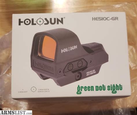 ARMSLIST - For Sale: Holosun 510c Green