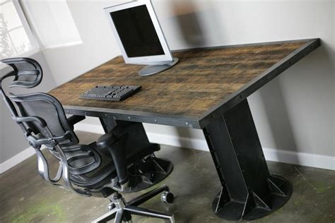 Buy Hand Made Modern/Industrial Desk. Vintage/Modern Custom Sizes & Configurations Dining Table ...
