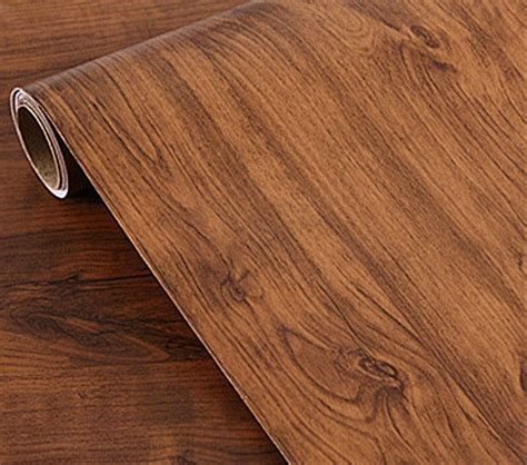 Amazon.com: Oak Wood Grain Adhesive Paper Peel Stick Wallpaper Countertop Vinyl Funitures Drawer ...