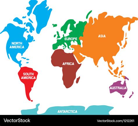 World Map Vector Continents