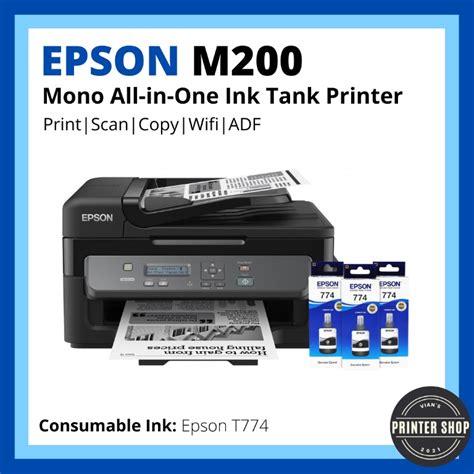 Epson M200 Mono All-in-One Ink Tank Printer, Computers & Tech, Printers ...