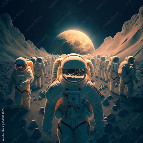 Astronaut on the moon, in space, black hole, gravitional lensing, AI ...