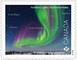 Stamp: Aurora Borealis (Canada(150th Anniv. of the Royal Astronomical Society of Canada) Mi:CA ...