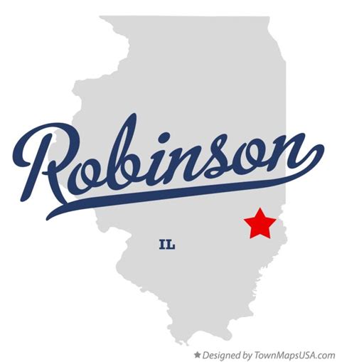 Map of Robinson, IL, Illinois