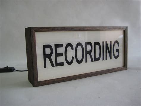 Recording in Progress LED Sign for Music Studio Live - Etsy