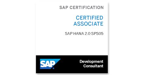 SAP Certified Development Associate - SAP HANA 2.0 SPS05 - Credly