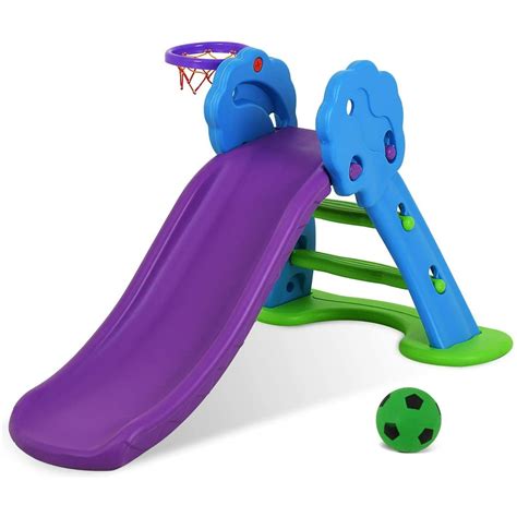 Uenjoy Kids Climber Slide Toddler Indoor and Outdoor Freestanding Slide Playset Baby Playground ...