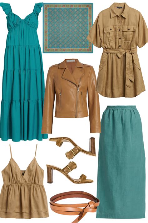 Brown and Teal Outfit Edit | Natalie Yerger