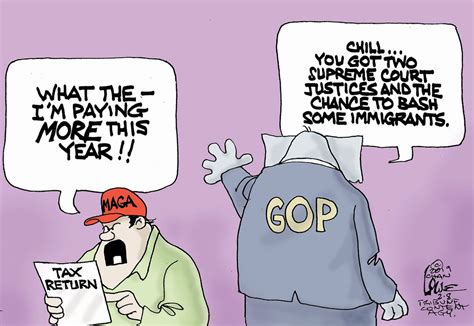 Political Cartoon U.S. GOP tax return | The Week