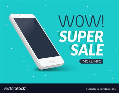 Super sale phone banner mobile clearance sale Vector Image