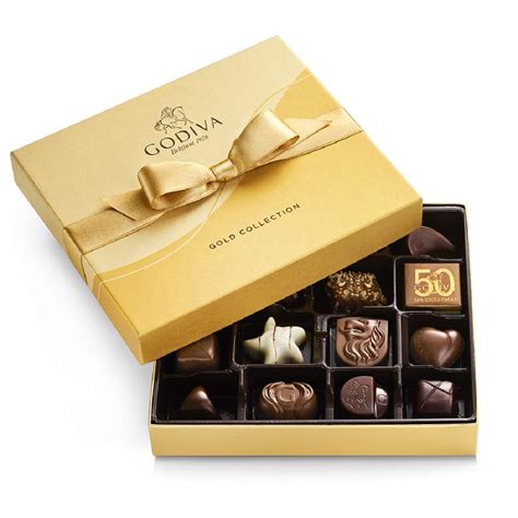 GODIVA Chocolatier Assorted Chocolate Gold Gift Box, 19-Ct. (13956) - Walmart.com - Walmart.com