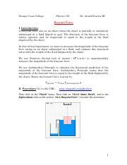 Virtual Lab 09 - Buoyant Force.pdf - Orange Coast College Physics 185 ...