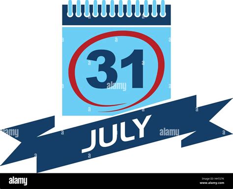 31 july Stock Vector Images - Alamy