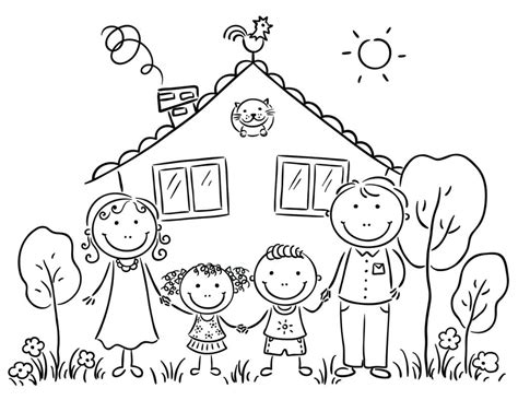 Free Printable Happy Family Coloring Pages For Kids