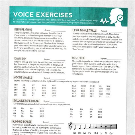 Voice Exercises - Etsy