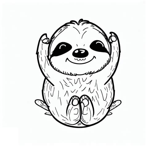 Cute Baby Sloth coloring page - Download, Print or Color Online for Free