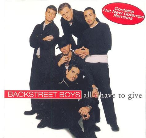 Backstreet Boys - All I Have To Give (1999, CD) | Discogs