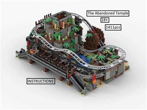 Le Temple Abandonné Lego Moc Coaster | Etsy in 2021 | Roller coaster, Lego moc, Roller