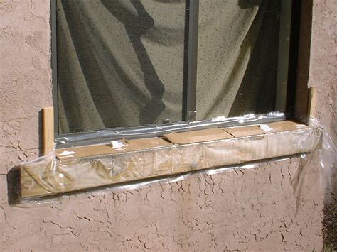 Replacement of window sill on block exterior wall | Kurt's Blog