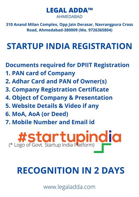 Startup India Registration Consultant in Ahmedabad | Register New Startup