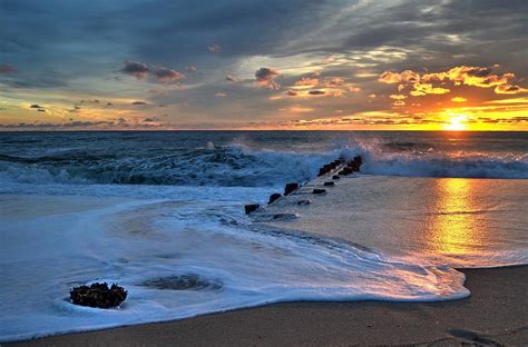 East Coast Sunrise, Jersey Shore Photograph by Bob Cuthbert - Fine Art America