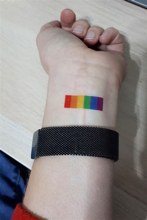 8 Temporary Tattoos / Rainbow / Gay Tattoo / Flag / LGBT - Etsy