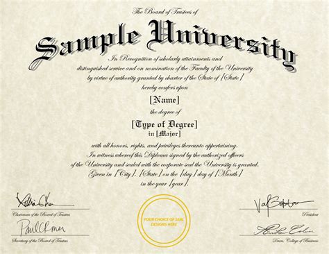 University Degree Template