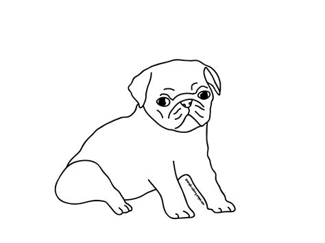 Printable Pug Coloring Pages - Coloring Home