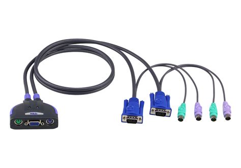 2-Port PS/2 VGA Cable KVM Switch (0.9m) - CS62S, ATEN Cable KVM Switches