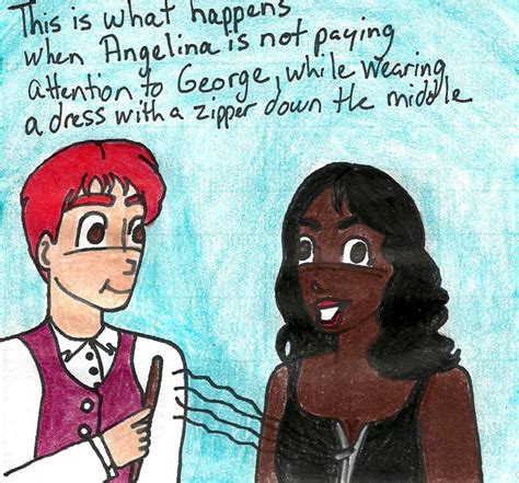 George Weasley and Angelina Johnson by Weasleytwintastic on DeviantArt