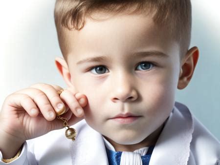 Child Praying With Rosary Beads On White Background Image & Design ID ...