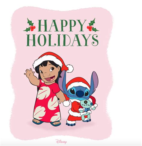 Lilo and Stitch wishes you a Merry Christmas in a Happy Holidays | Stitch disney, Lilo and ...