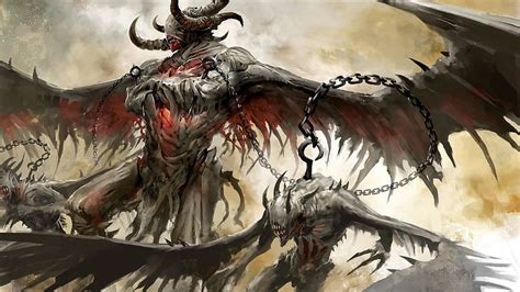 Guild Wars 2 concept art dark horror fantasy demon monster chain, Demon King HD wallpaper | Pxfuel