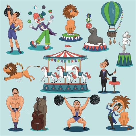 Vintage Circus Clipart Circus Clip Art Clowns Clipart - Etsy