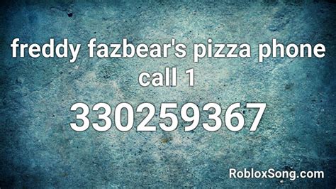 freddy fazbear's pizza phone call 1 Roblox ID - Roblox music codes