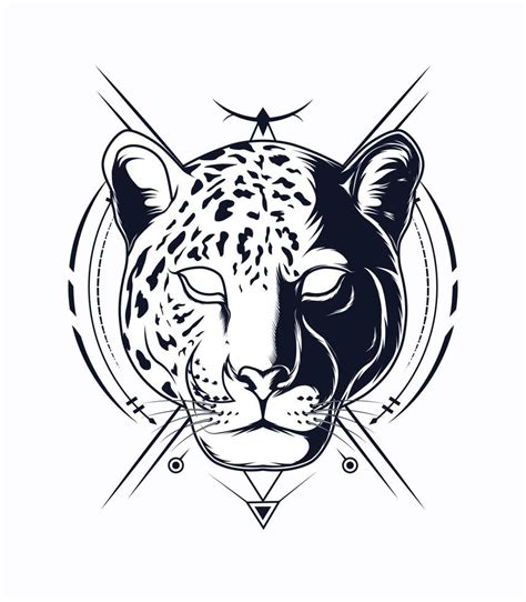 Jaguar logo vector illustration in black and white color 20382105 ...