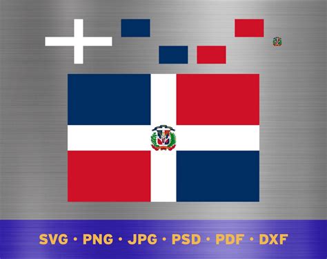 Dominican Republic Flag Svg Layered, Dominican Flag Svg, Dominican Flag ...