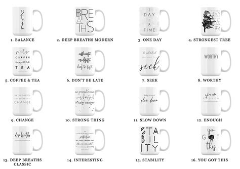 Coffee Mugs Set Pick Your Design Mug Set Custom Mugs Set Ceramic Coffee ...