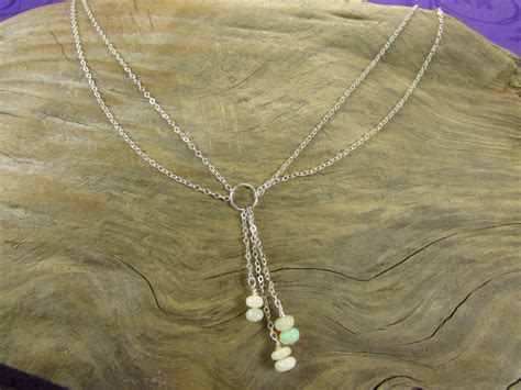 Ethiopian Opal Necklace Opal Necklace Genuine Opal Necklace - Etsy