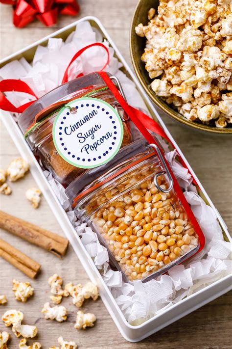 Cinnamon Sugar Popcorn Kit - Easy Diy Popcorn Gift Idea - Miss Wish