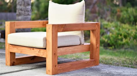 DIY Modern Outdoor Chair - YouTube